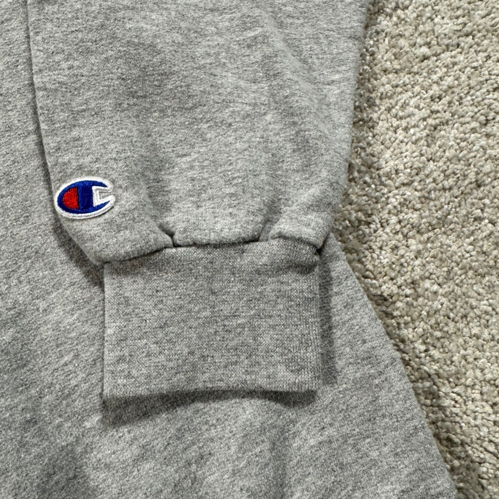 Champion James Madison University JMU Sweatshirt Gray Large Pullover Crewneck - Picture 6 of 11